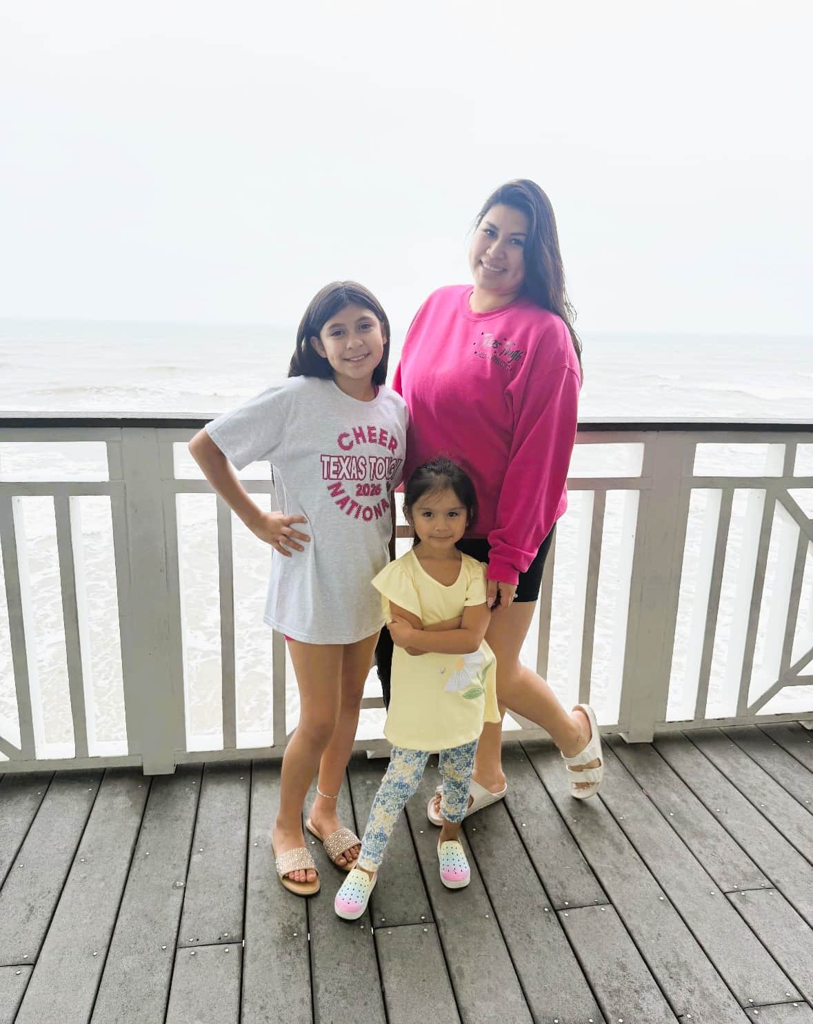 Mom and daughters shopping and enjoying the view at Murdochs