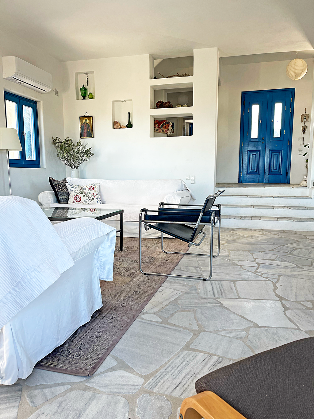 living room + front door