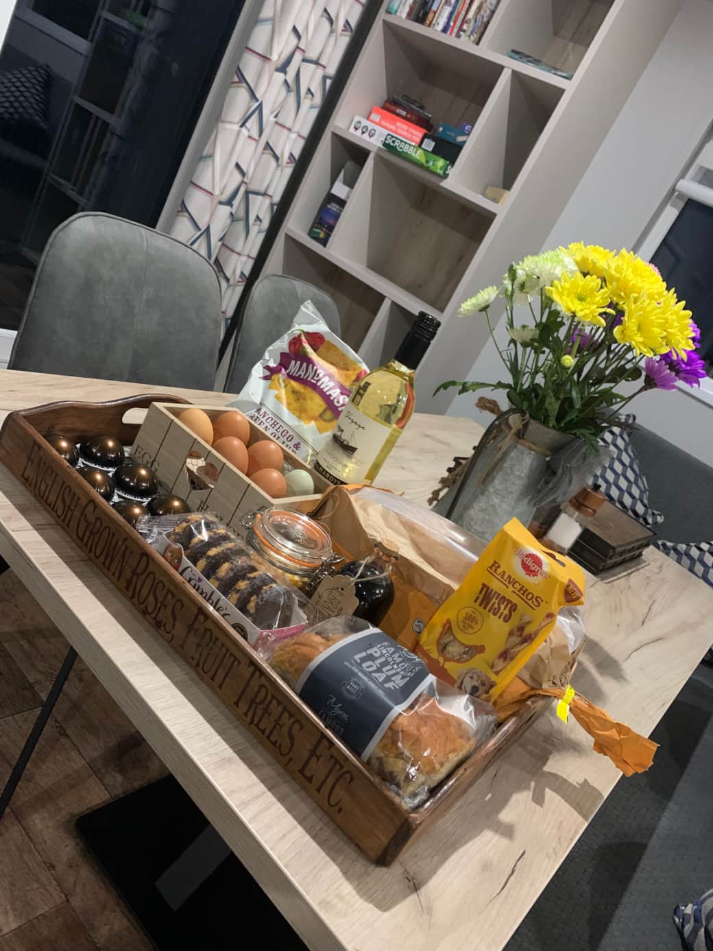 Complimentary Welcome Tray  and Flowers 