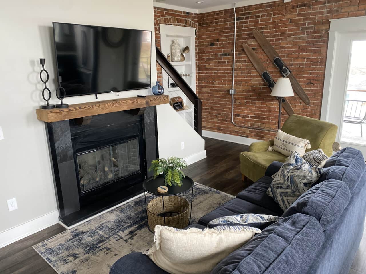 Main living area with Gas Fireplace