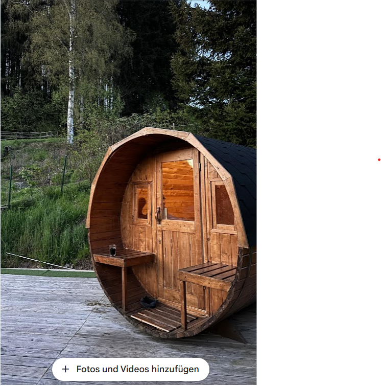 Sauna wunderschön