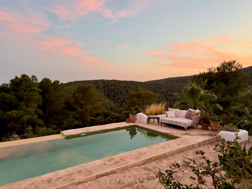 pool - evening light