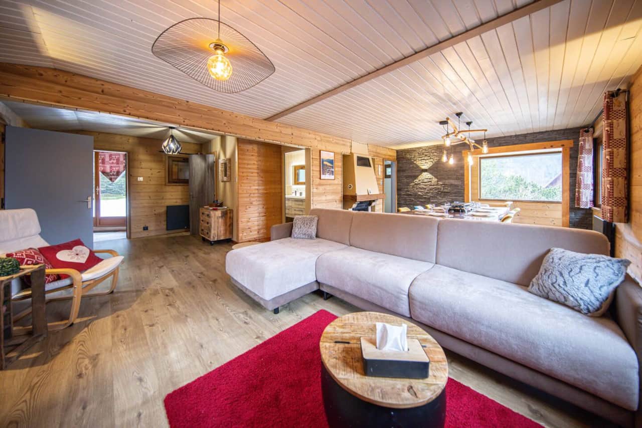 Superbe salon lumineux avec un très grand canapé convertible 2 places ( 160x190cm ), télévision, WI-FI, climatisation