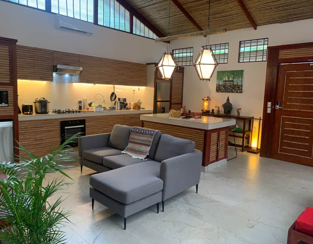 uva blue villas puerto viejo pool house luxury open concept living kitchen