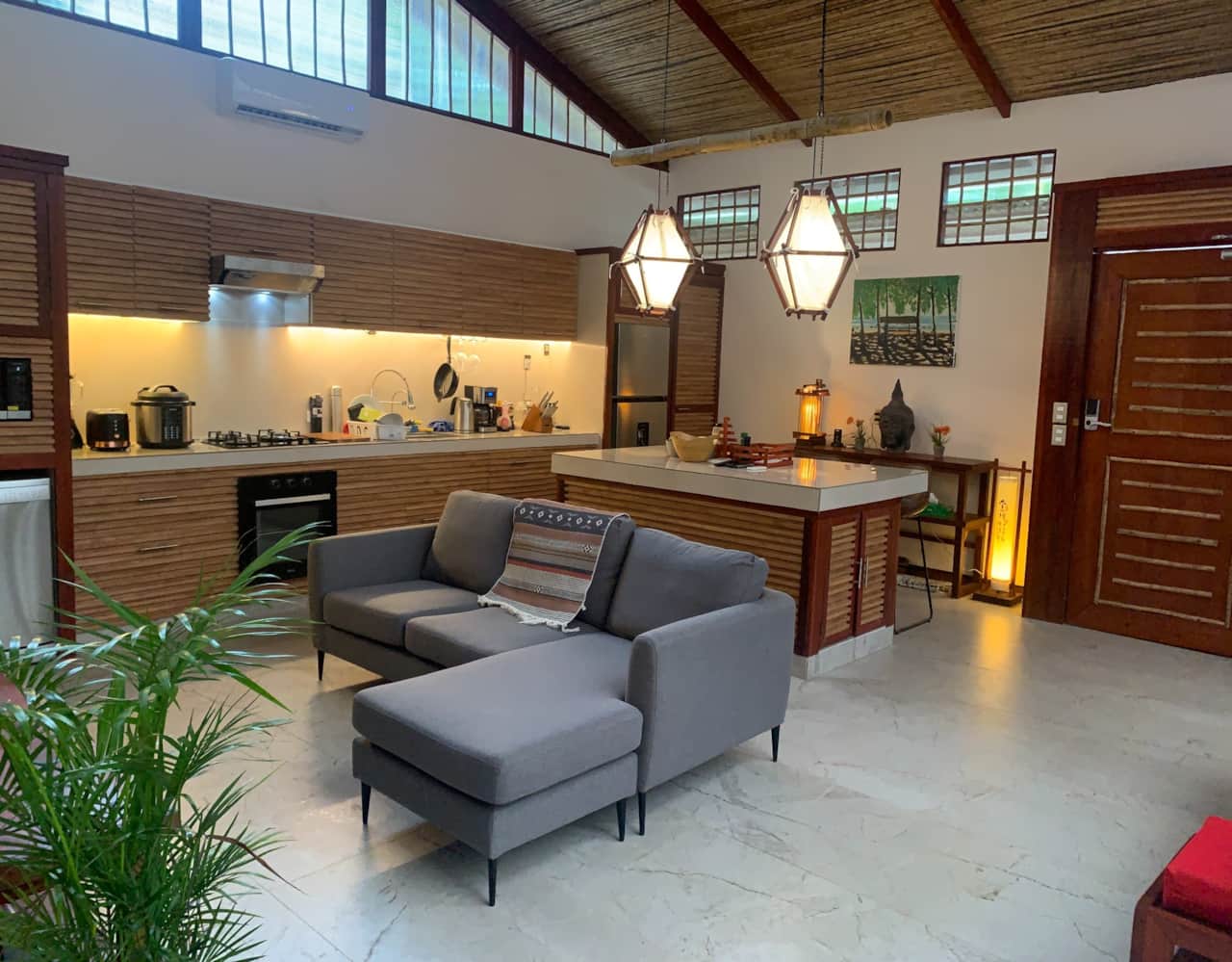uva blue villas puerto viejo pool house luxury open concept living kitchen