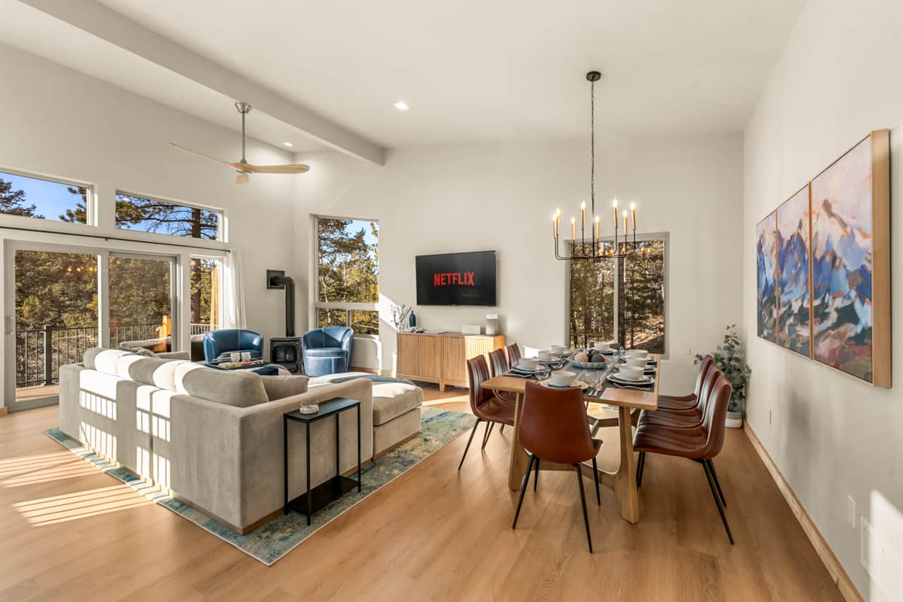 The spacious Great Room is a wonderful central gathering place for your group.
