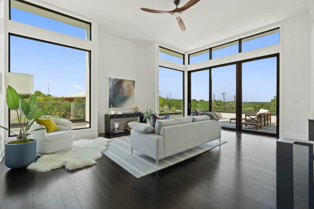 Upstairs living