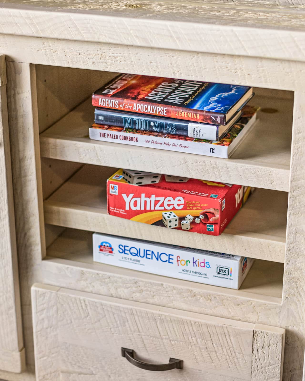 books, games and toys for family entertainment