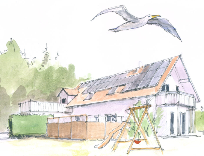 Zeichnung Haus Albatros Zeichnung Haus Albatros