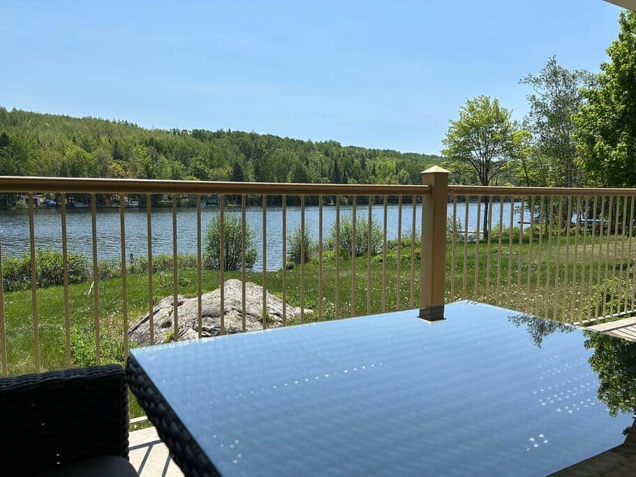 Vue du lac à partir du patio