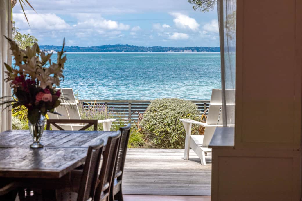 Sea view on front terrace