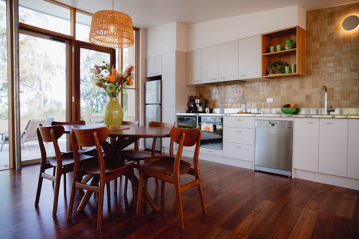 Kitchen and dining area