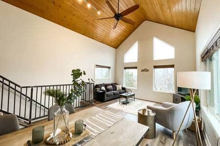 Open concept living room.