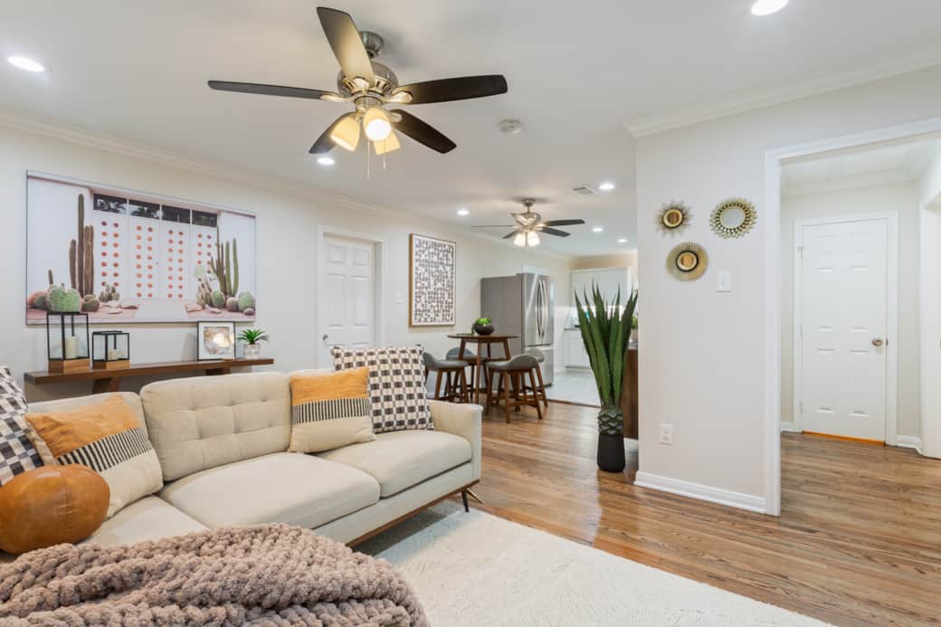 Spacious open living area