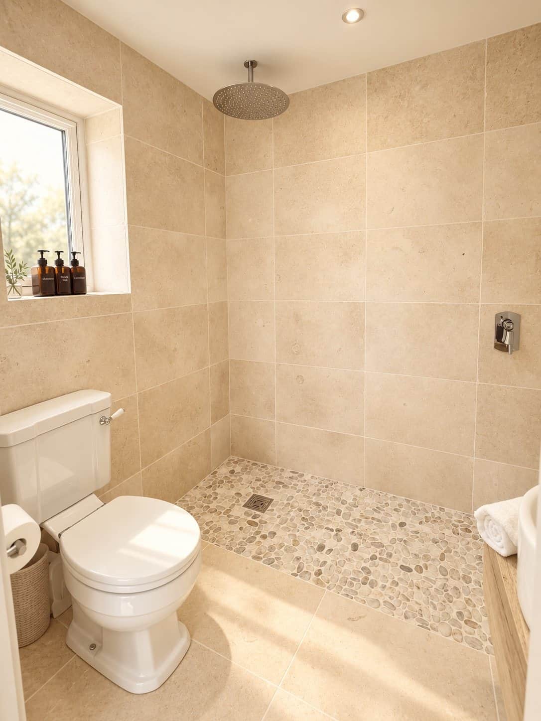 Master en-suite shower room at The Cotswold Barn
