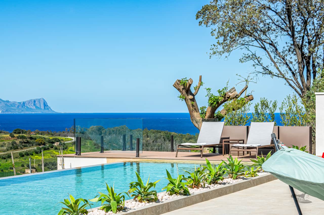 Stunning sea views frame this serene escape. 