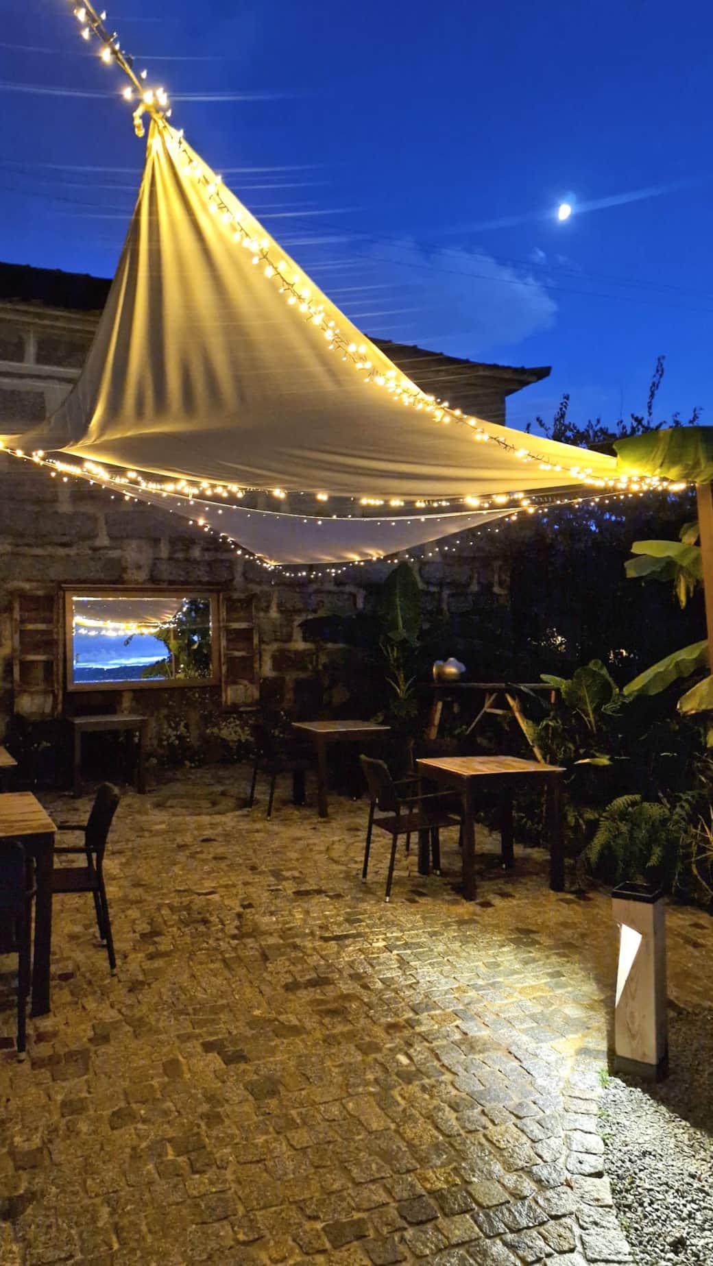 Terrace with mountain view