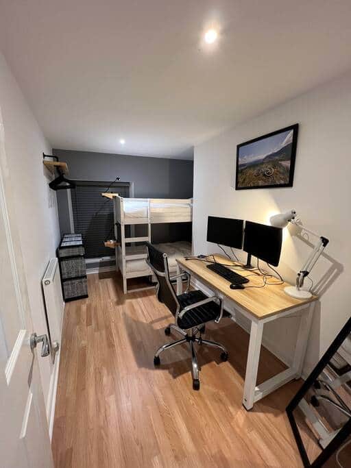 Bedroom 3 - Home office and Bunkbeds
