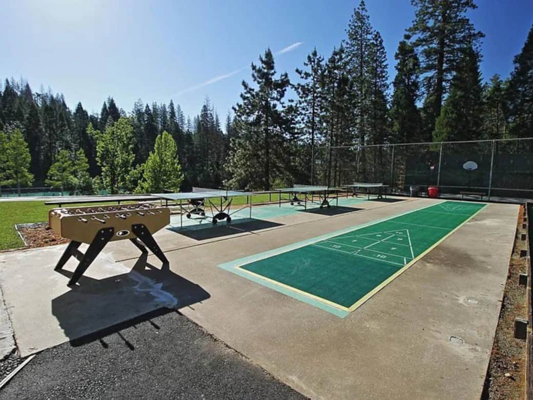 Games at the lake! Ping pong, basketball, disc golf, and more. 