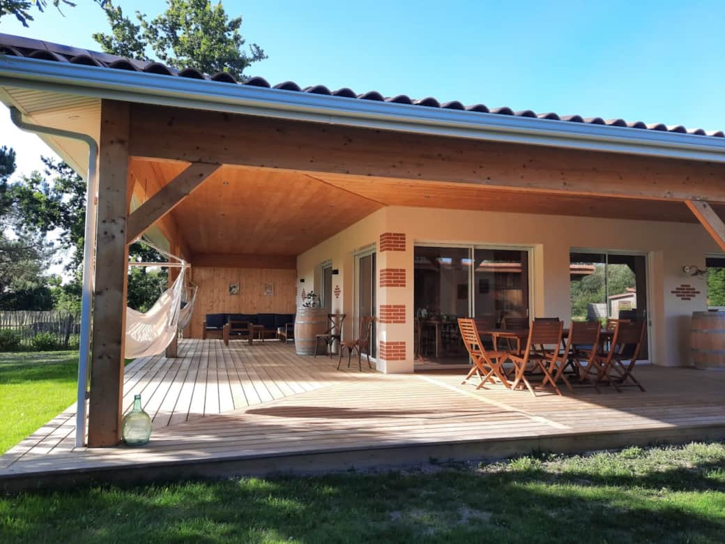 Terrasse couverte de 110m2