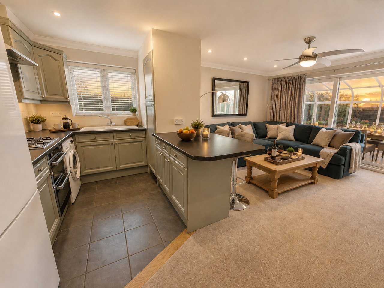 Kitchen and Lounge 