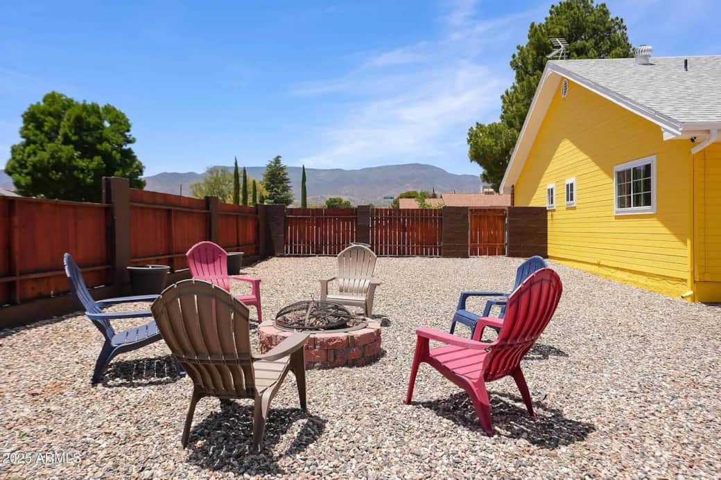 Relax under the stars around the private fire pit—perfect for evenings after exploring Sedona and the Verde Valley Relax under the stars around the private fire pit—perfect for evenings after exploring Sedona and the Verde Valley