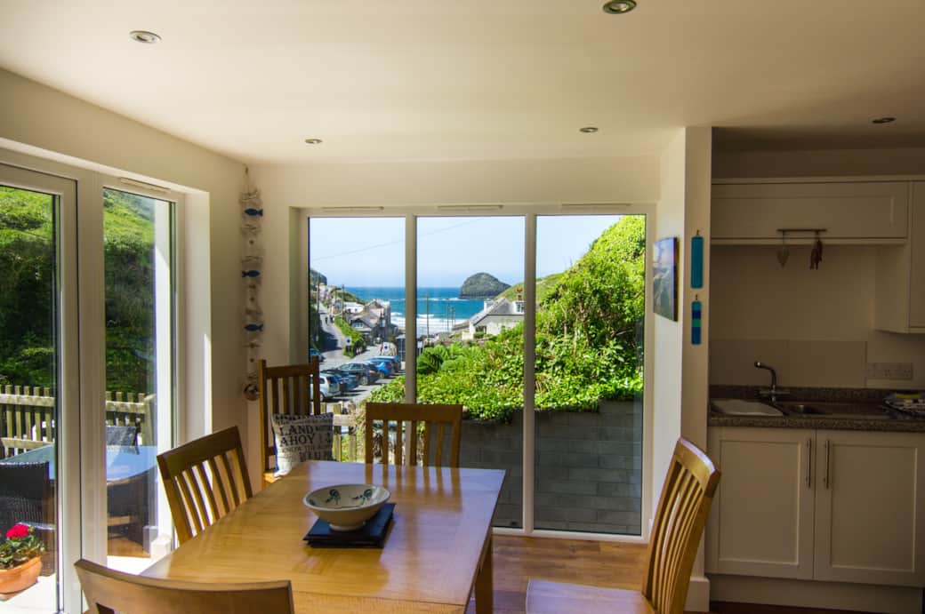 View from dining area