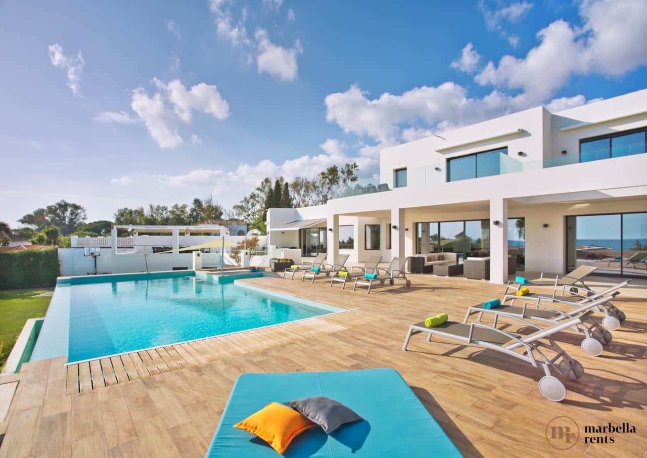 Heated pool with huge sundeck.