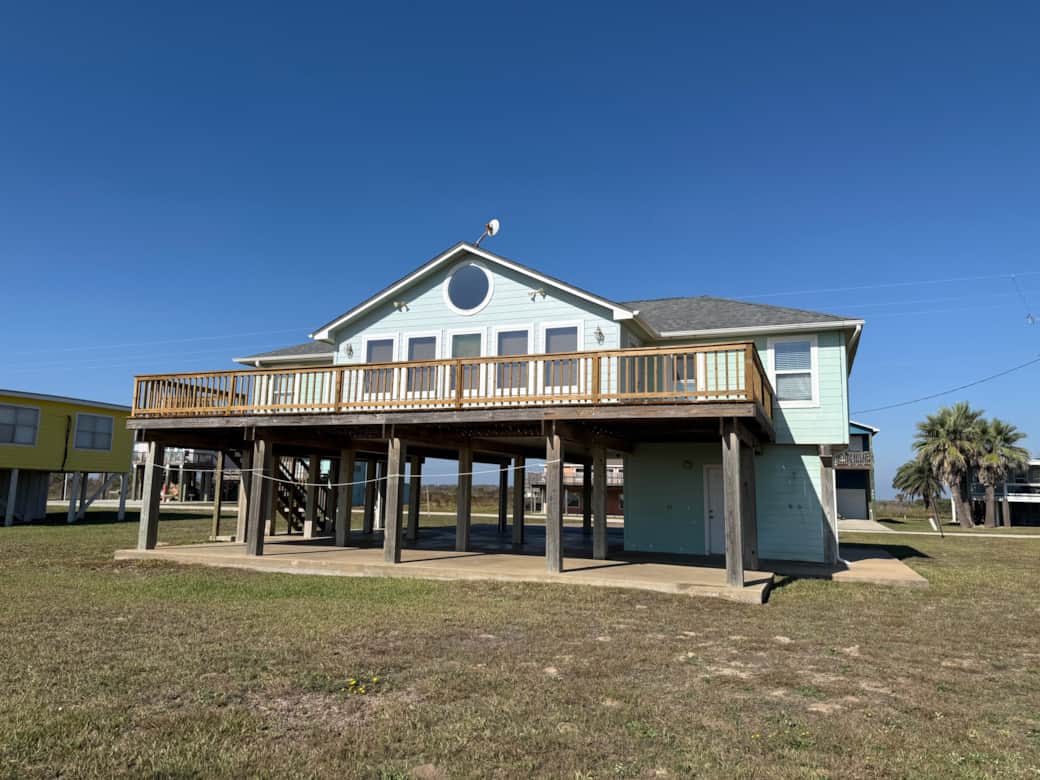 The back of the home faces the beach. The back of the home faces the beach.