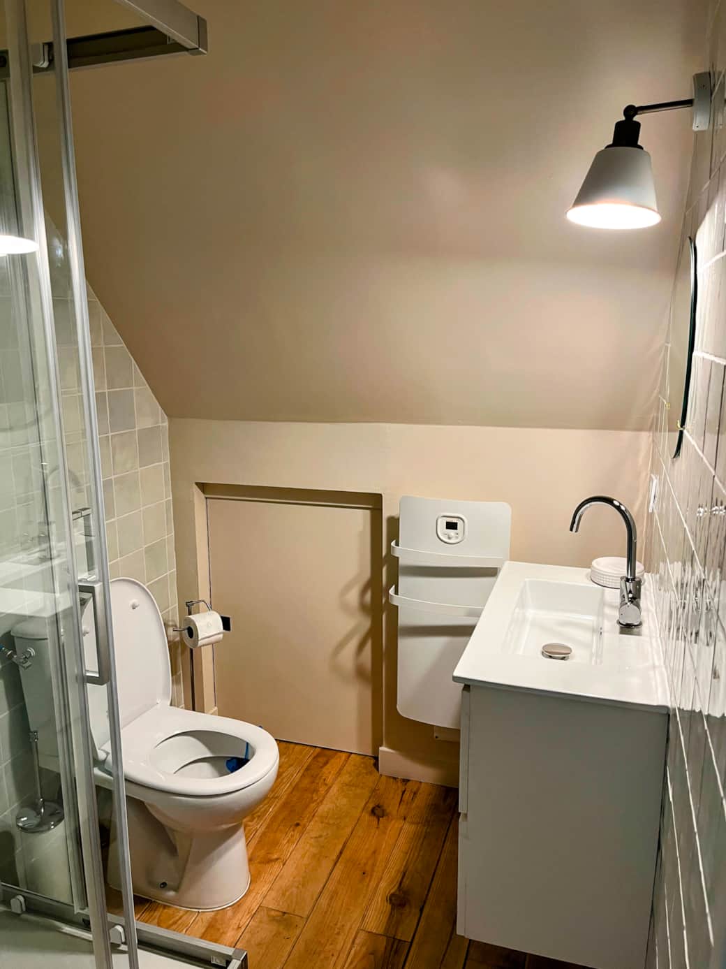 La salle de douche