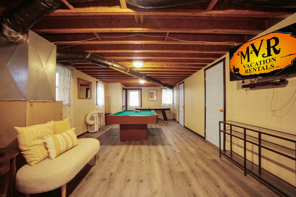 Living Area in the walk out basement 