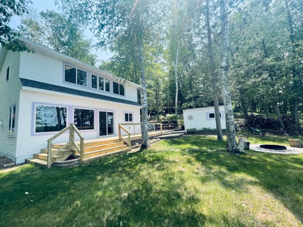Front of house from the lake-side