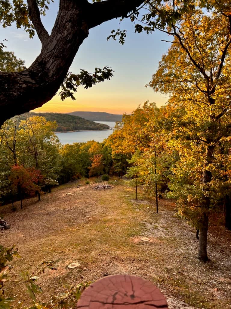 Backyard view of Lake