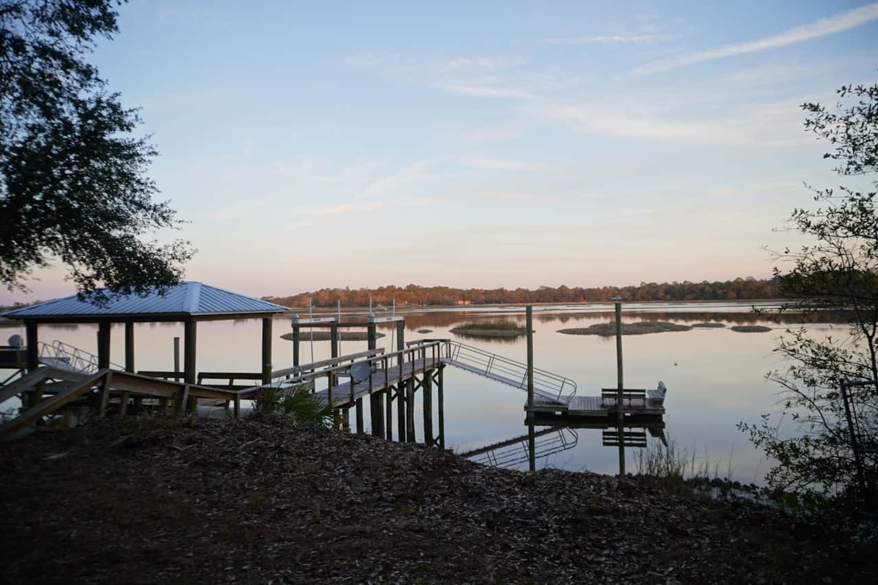 Covered Dock and Floating Dock