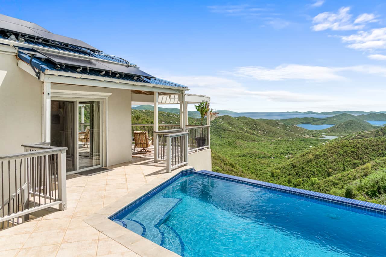 Pool area with stunning views