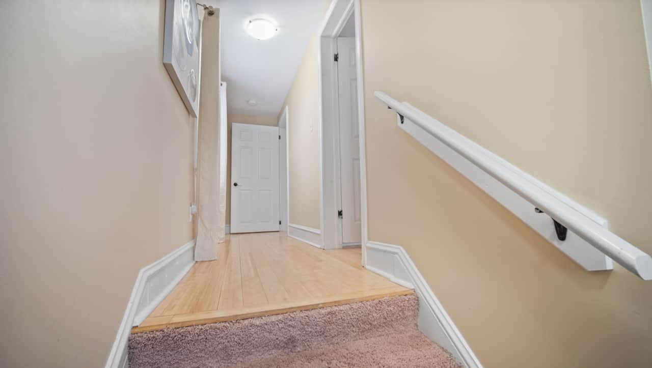 Stairs to the bedrooms 