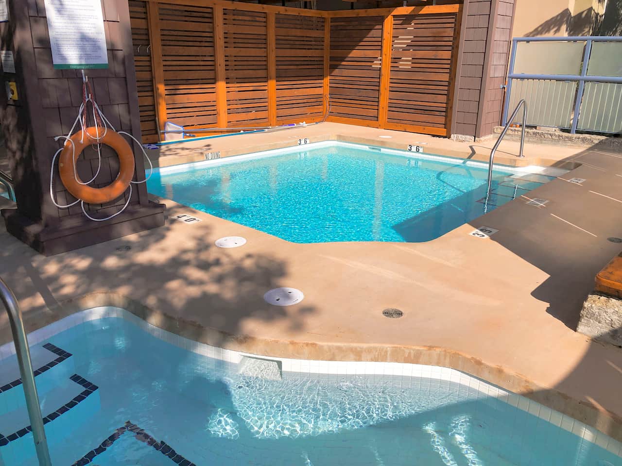 TSL hot tub and pool daytime