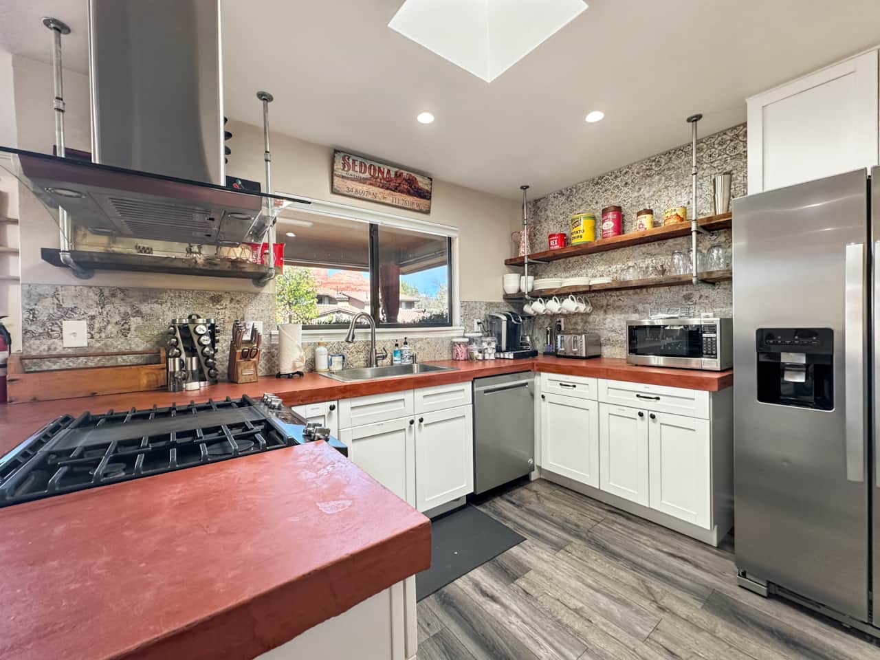 A fully equipped kitchen with everything you need to prepare meals during your stay.