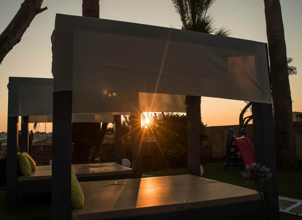 Sunset over the Loungers