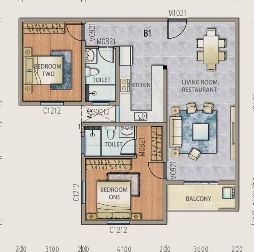 Your Space, your sanctuary  110 sq m/1184 sq ft !