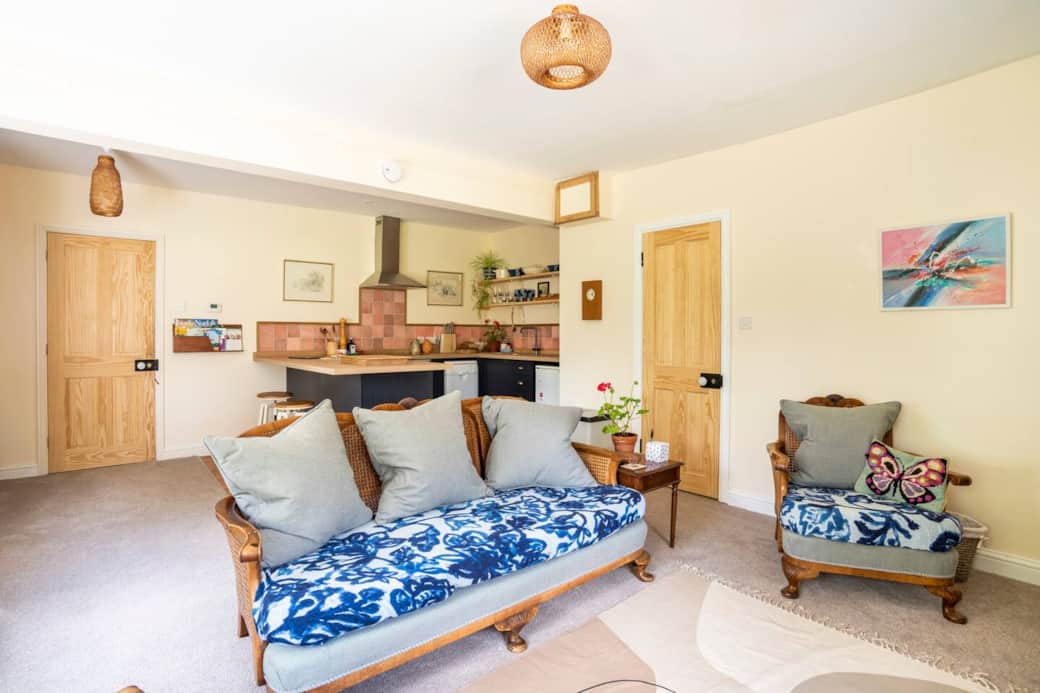 The Main open plan Living room and Kitchen 