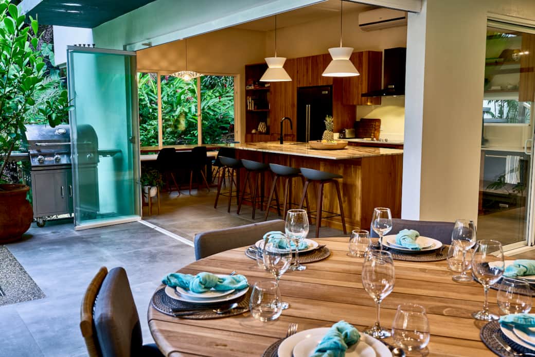 Open for Entertaining with gas grill