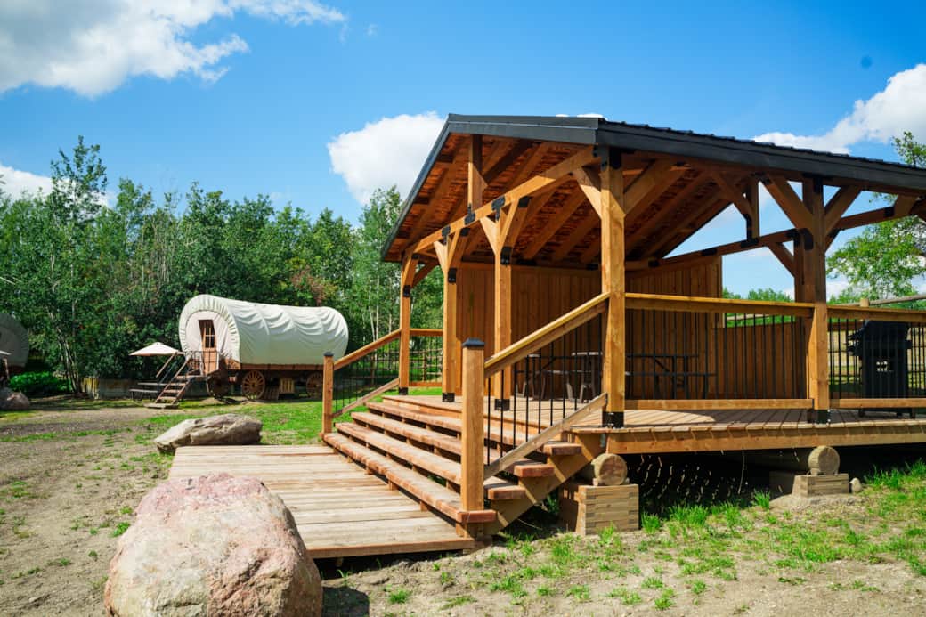 Wildflower events ranch the wagon surroundings