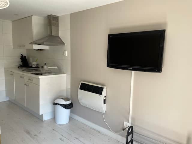 Tv with kitchen