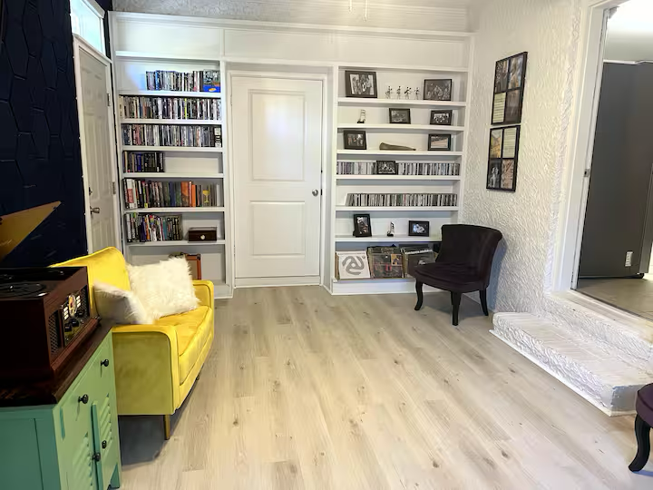 Music  and Books in Music Room