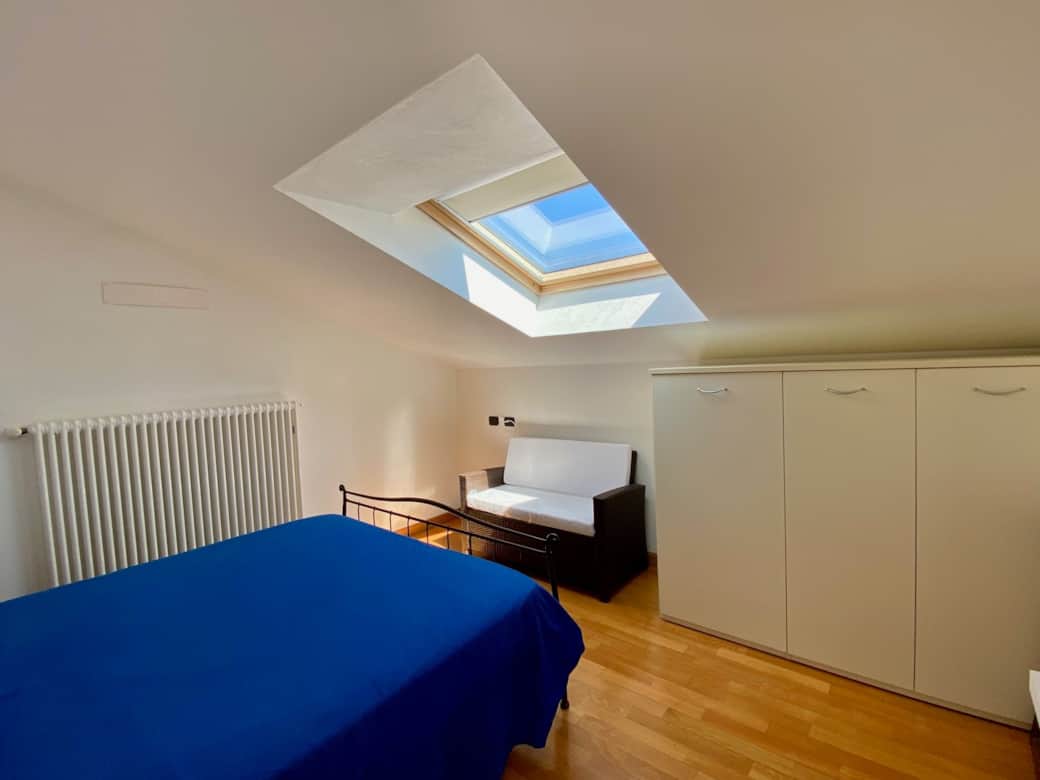 Wake up with a view of blue skies.