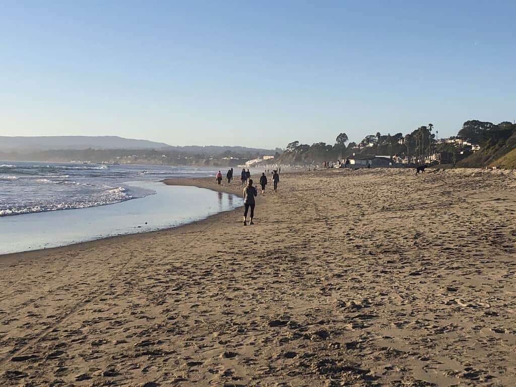 Beach chairs on the sand