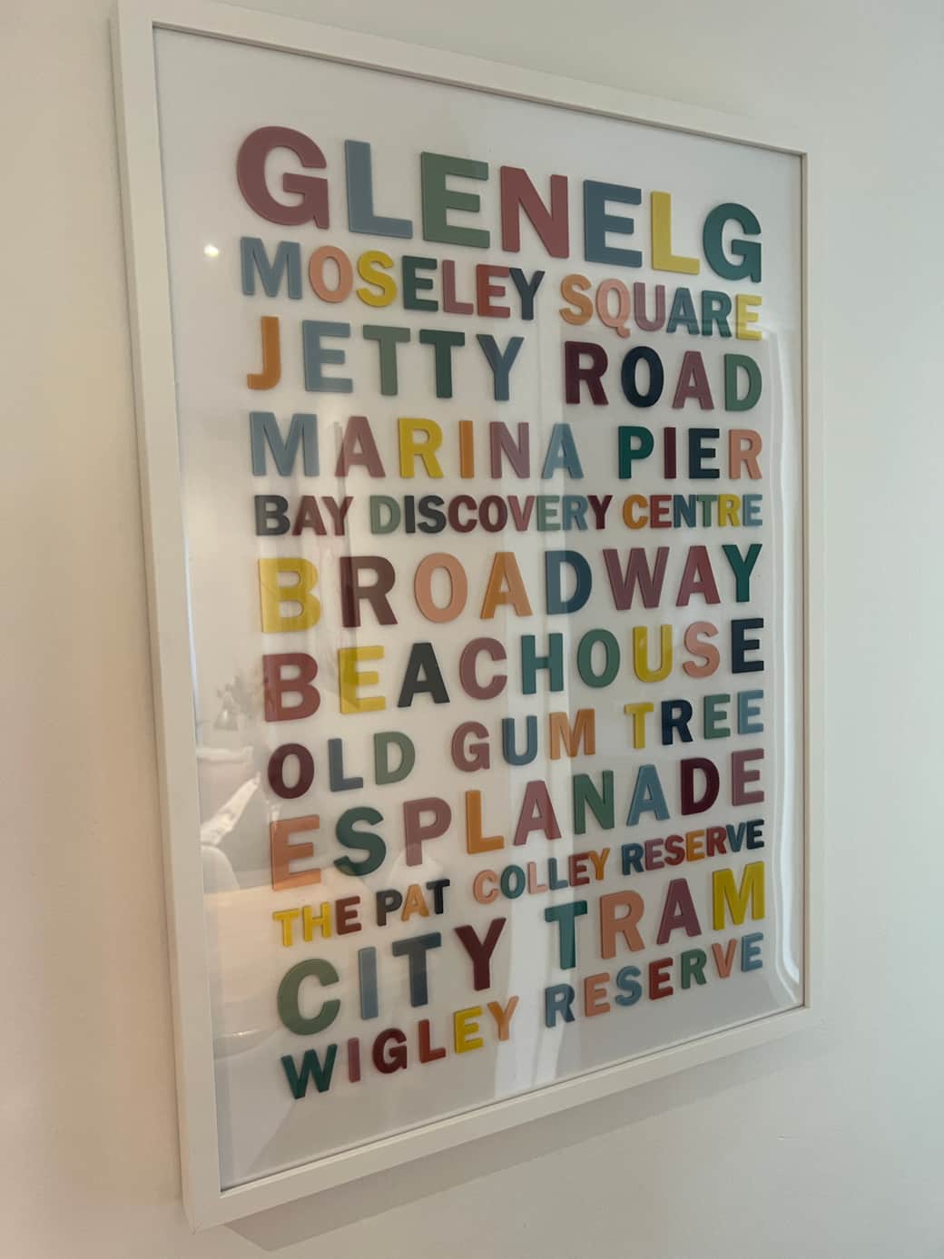 Wall art - popular destinations in Glenelg and surrounds Wall art - popular destinations in Glenelg and surrounds