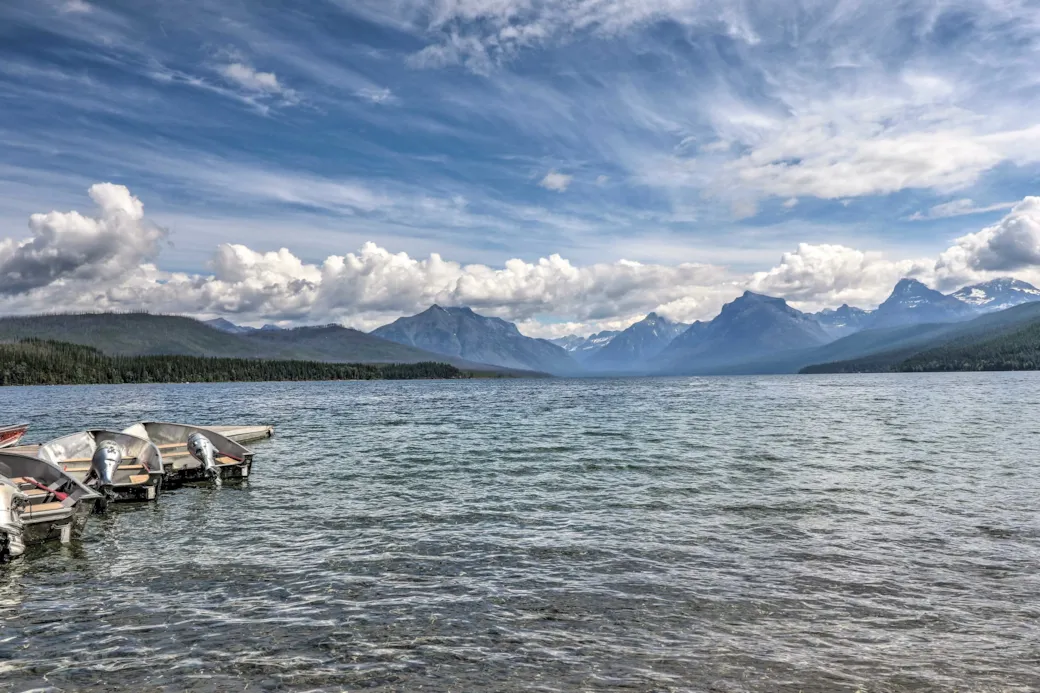 Lake McDonald - 2 min walk away