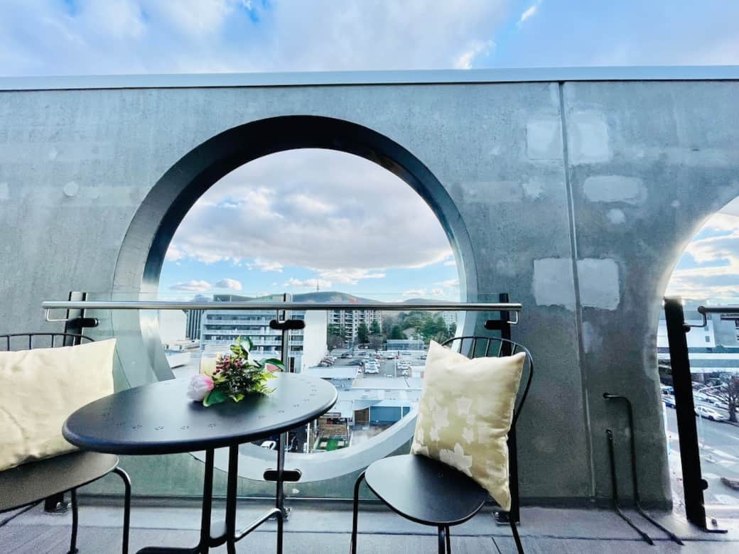 Our rooftop terrace is a hidden gem offering breathtaking city views. The comfortable seating and dining area are perfect for alfresco dining or simply enjoying the skyline. It's your personal escape high above the city streets.